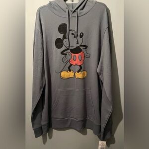 Disney Charcoal Mickey Mouse Hoodie. Size XXL. New with tags.